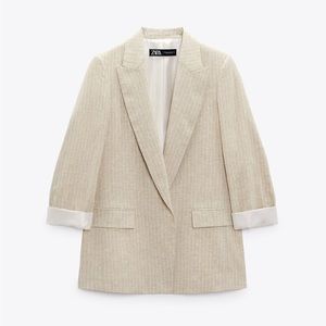 Zara Linen Blazer